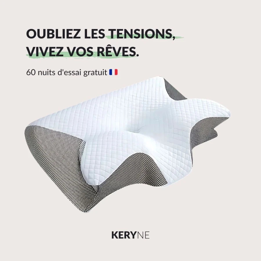 Oreiller Cervical Ergonomique Keryne – Réveillez-vous sans douleur